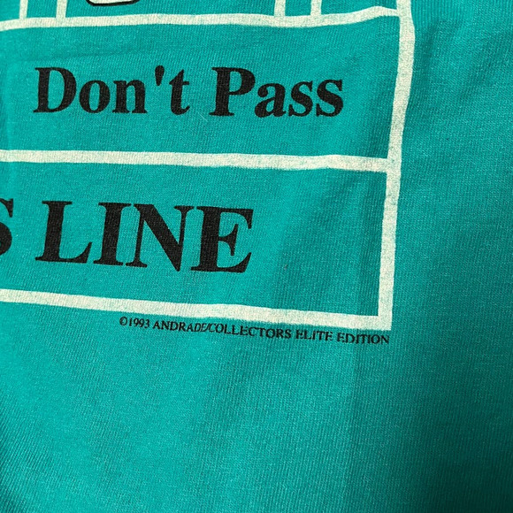 Vintage Gambling Casino 1993 Shirt Single Stitch AOP Size X-Large‎ Elite Edition - Picture 5 of 9